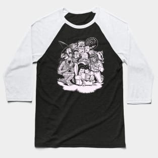 SCARY STORY! (White Ink Version) Baseball T-Shirt